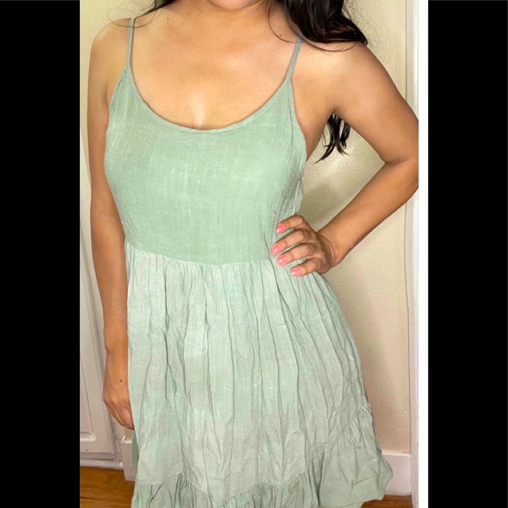 Green vacay dress